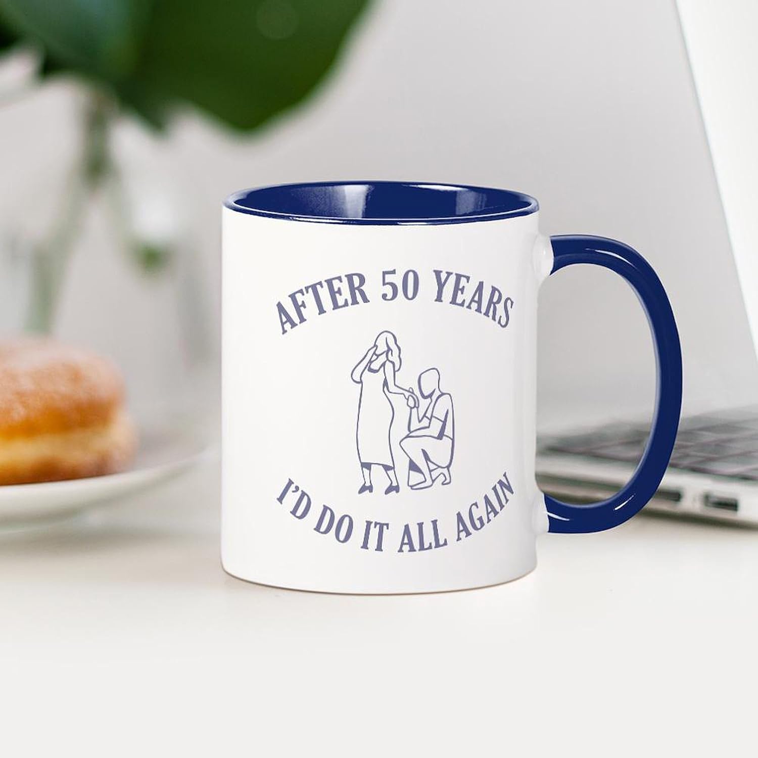 CafePress 50Th Mug 11 oz (325 ml) Ceramic Coffee Mug - Image 4
