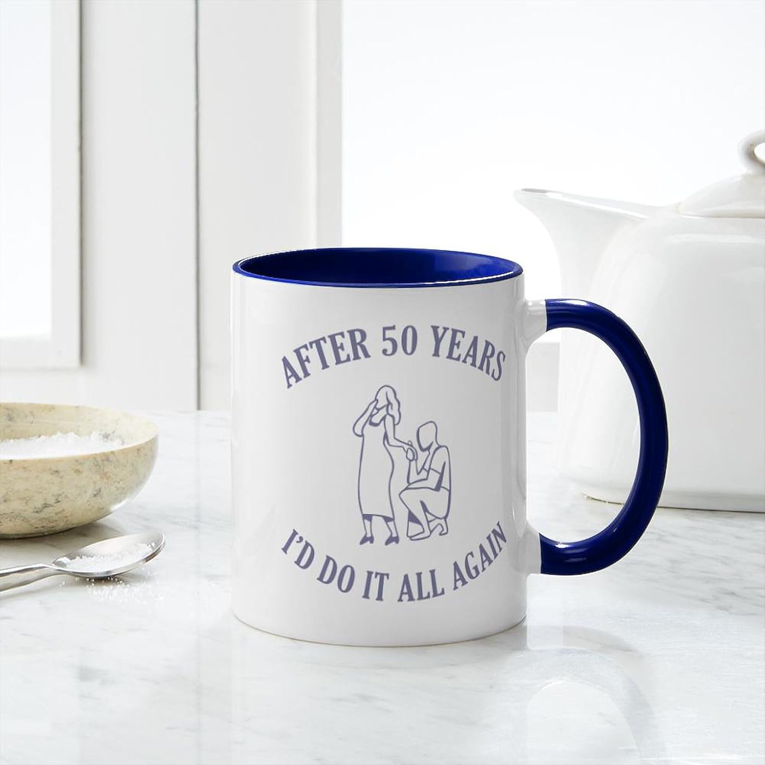 CafePress 50Th Mug 11 oz (325 ml) Ceramic Coffee Mug - Image 6