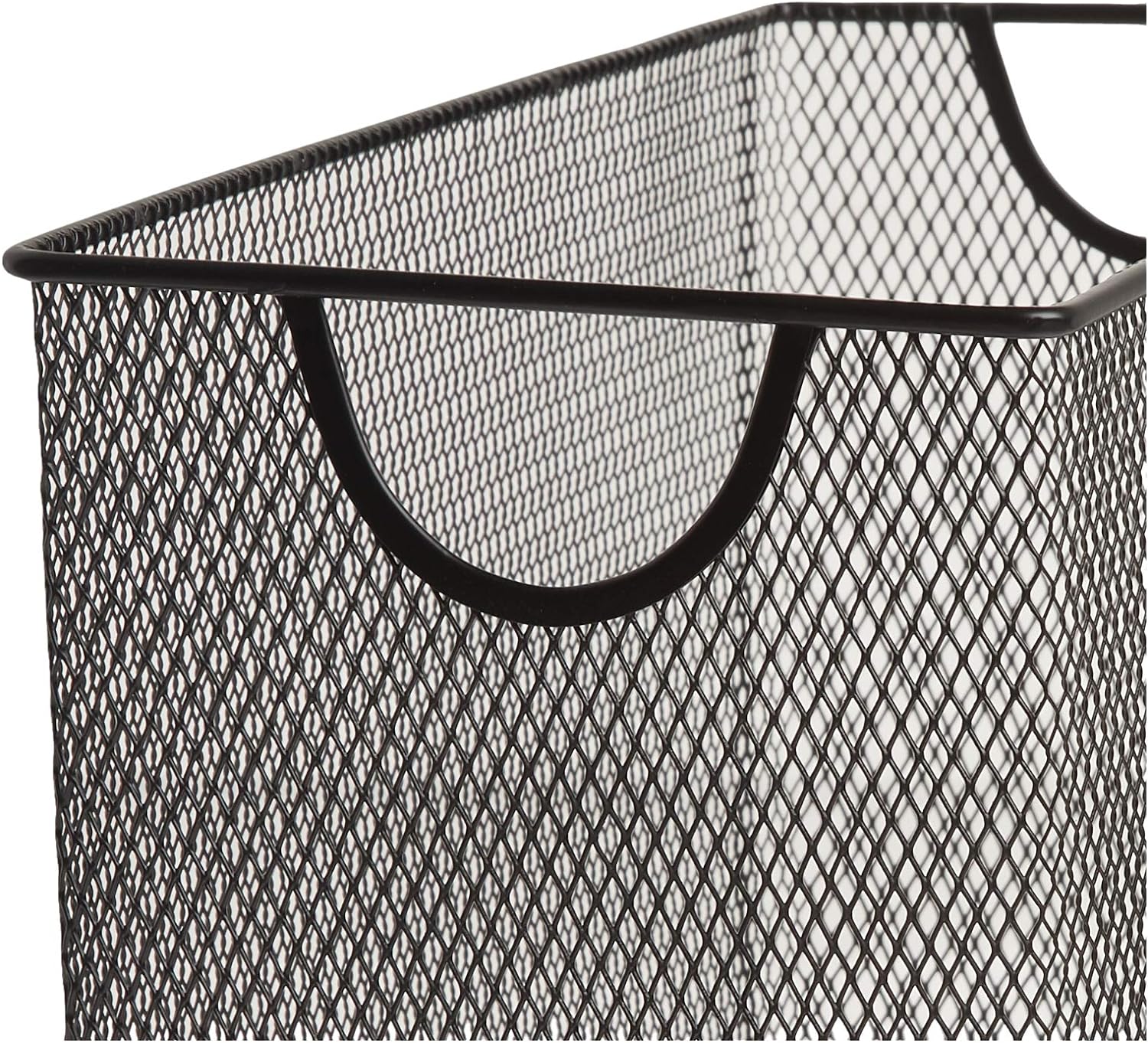 U Brands Mesh Steel Desktop Hanging File Holder, Letter Size, 12.4" x 9.53" x 5.5", Black - 457U00-06 - Image 2